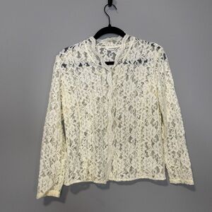 Vintage Laura Ashley‎ Lace Pearl Blouse